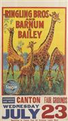 VARIOUS ARTISTS Ringling Bros and Barnum & Bailey. Two posters.